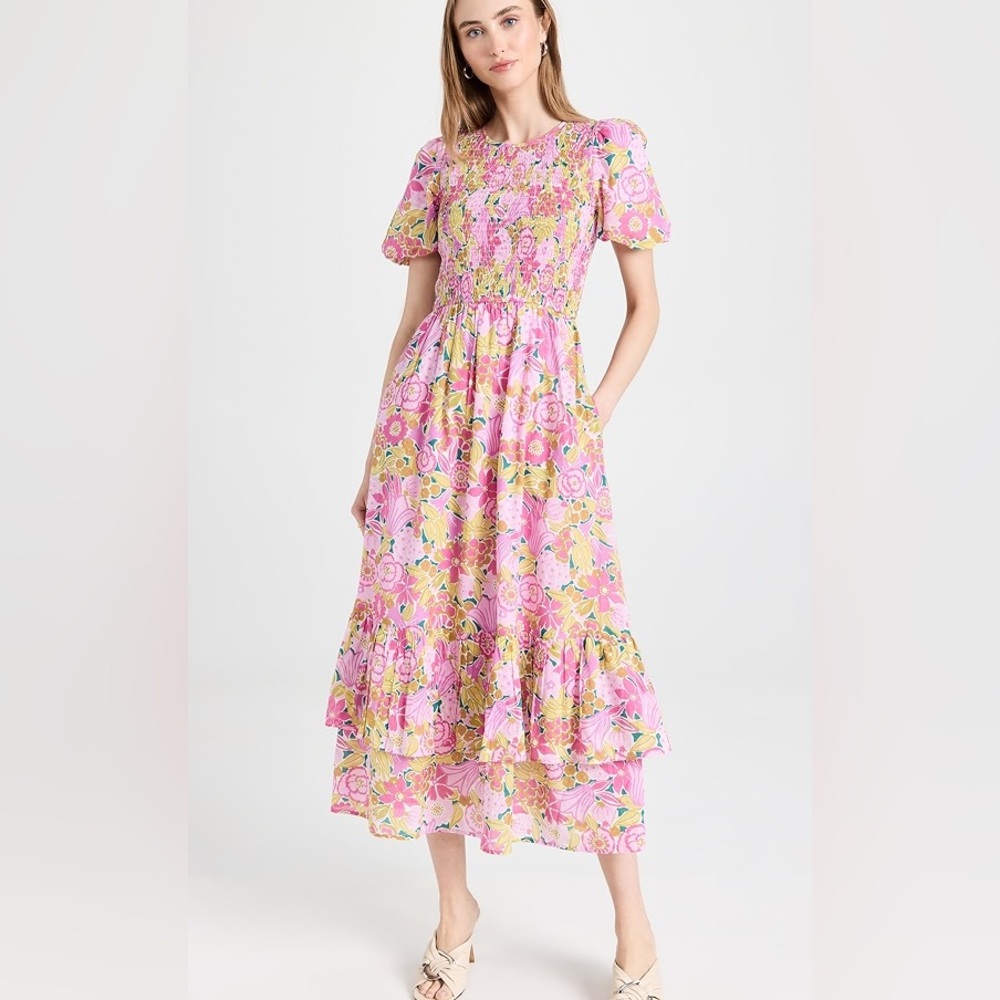 Banjanan Quant Floral Dress In Bloomsbury Cro